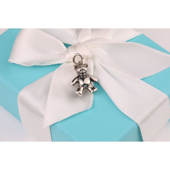 Tiffany & Co. Jewelry - Tiffany & Co. Teddy Bear Charm Pendant in Sterling Silver
